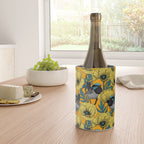 Fairy wren and poppies in yellow Wine Chiller Gallery Image 4
