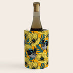 Fairy wren and poppies in yellow Wine Chiller Gallery Image 3