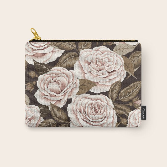 A Realm Of Roses - Dark Academia Pink Carry All Pouch Gallery Image 1