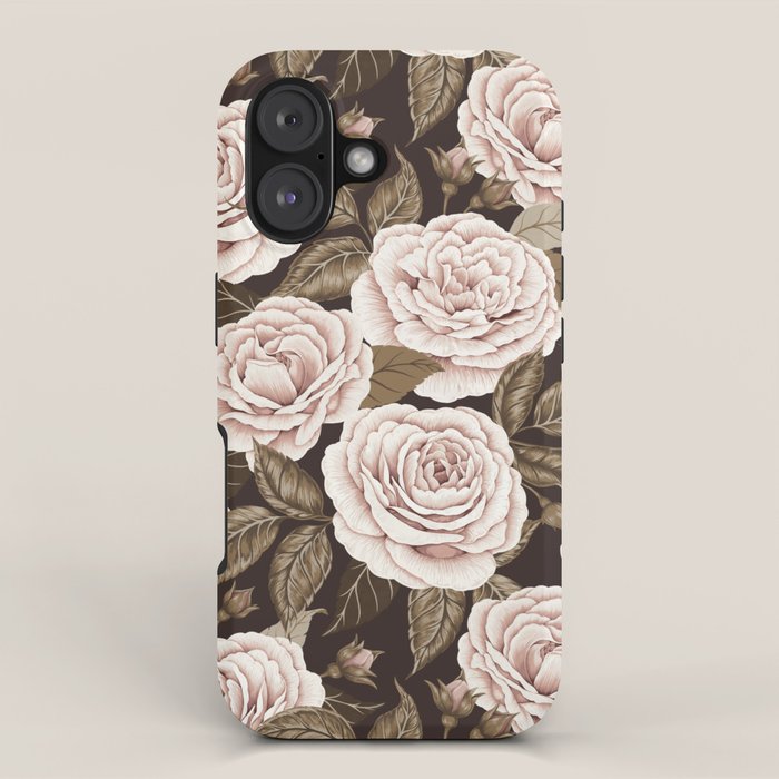 A Realm Of Roses - Dark Academia Pink iPhone Case Gallery Image 1