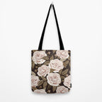 A Realm Of Roses - Dark Academia Pink Tote Bag Gallery Image 2