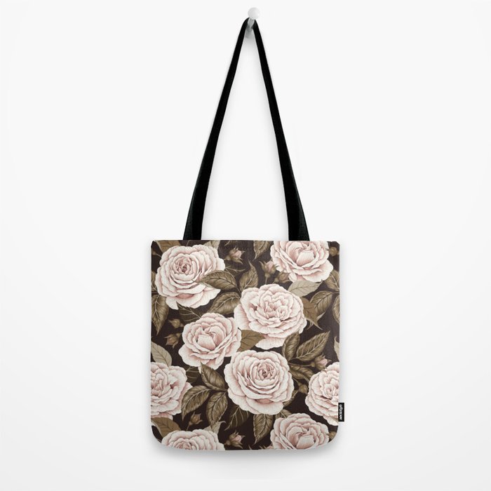 A Realm Of Roses - Dark Academia Pink Tote Bag Gallery Image 2
