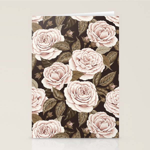 A Realm Of Roses - Dark Academia Pink Stationery Card Gallery Image 2