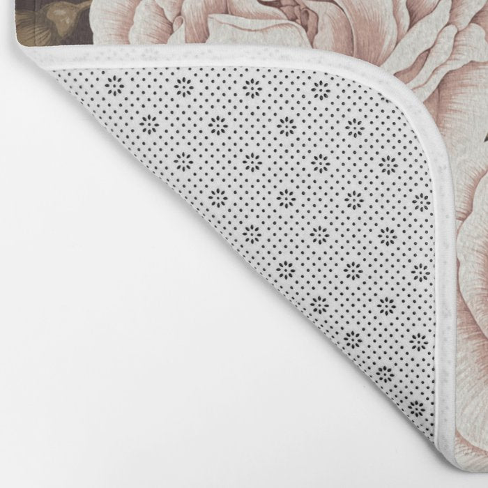 A Realm Of Roses - Dark Academia Pink Bath Mat Gallery Image 2