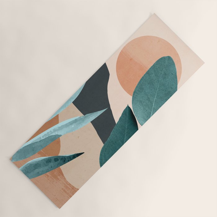 Abstract Art Tropical Leaves 9 Yoga Mat Gallery Image 1