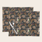 Squirrel flowering dark meadow Placemat Gallery Image 1