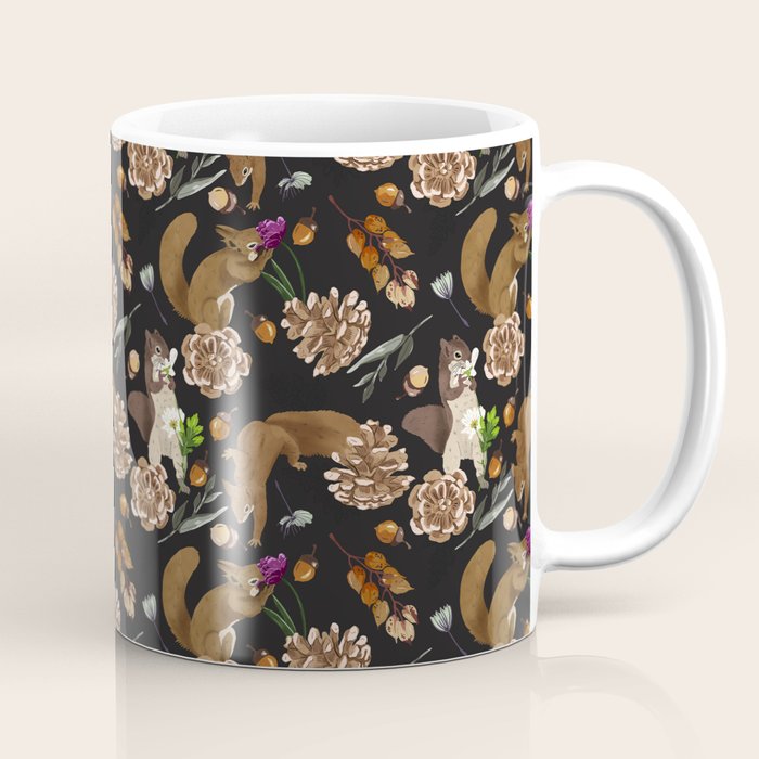 Squirrel flowering dark meadow Coffee Mug Gallery Image 1