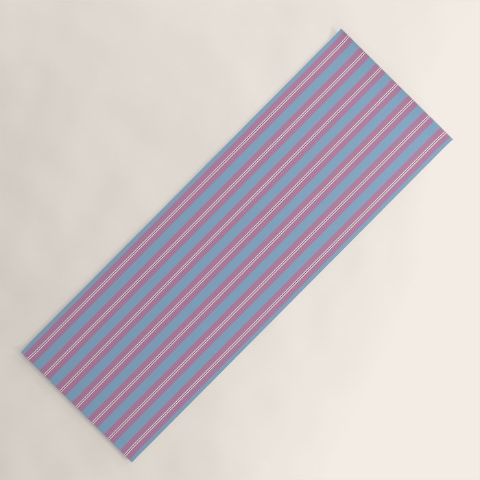 Bubblegum Stripes Yoga Mat Gallery Image 1