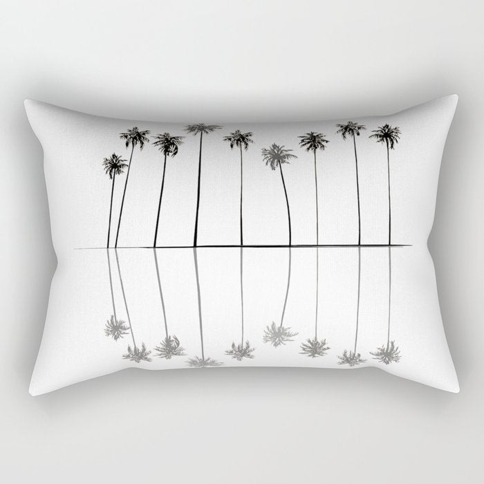 Palm Reflections II Rectangular Pillow Gallery Image 1