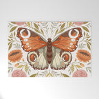 William Morris Inspired Butterfly Welcome Mat Gallery Image 1