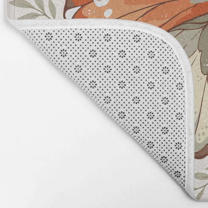 William Morris Inspired Butterfly Bath Mat Gallery Image 2