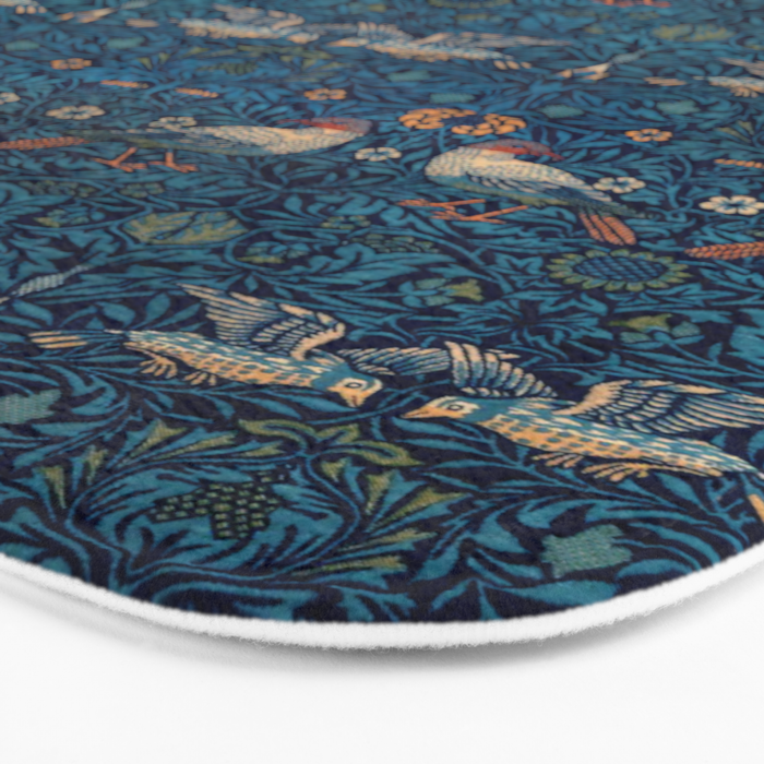 William Morris "Bird" Bath Mat Gallery Image 3