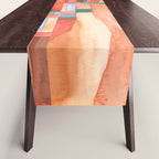 Abstract Desert Landscape Watercolor Table Runner Gallery Image 1