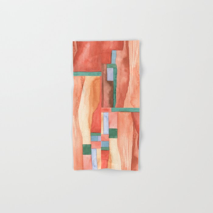 Abstract Desert Landscape Watercolor Bath Towel Gallery Image 1