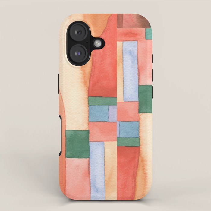 Abstract Desert Landscape Watercolor iPhone Case Gallery Image 1