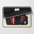 Mister Bones (White Christmas) Laptop Sleeve Gallery Image 2