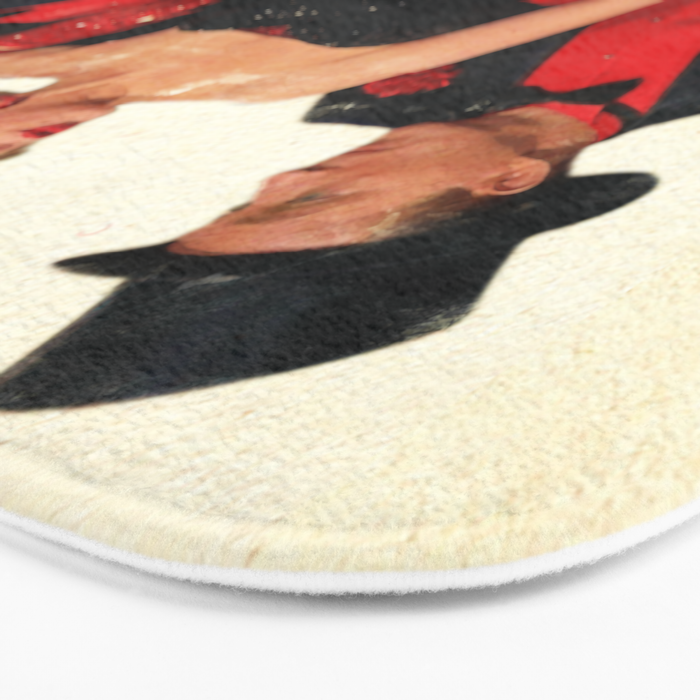 Mister Bones (White Christmas) Bath Mat Gallery Image 3