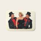 Mister Bones (White Christmas) Bath Mat Gallery Image 1