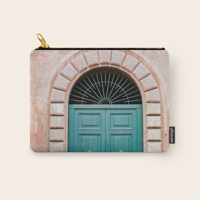 Rome Trastevere Door | Italy Travel Photography Carry All Pouch Gallery Image 1