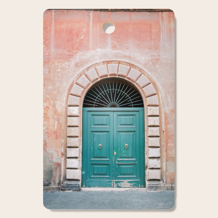 Rome Trastevere Door | Italy Travel Photography Cutting Board Gallery Image 1
