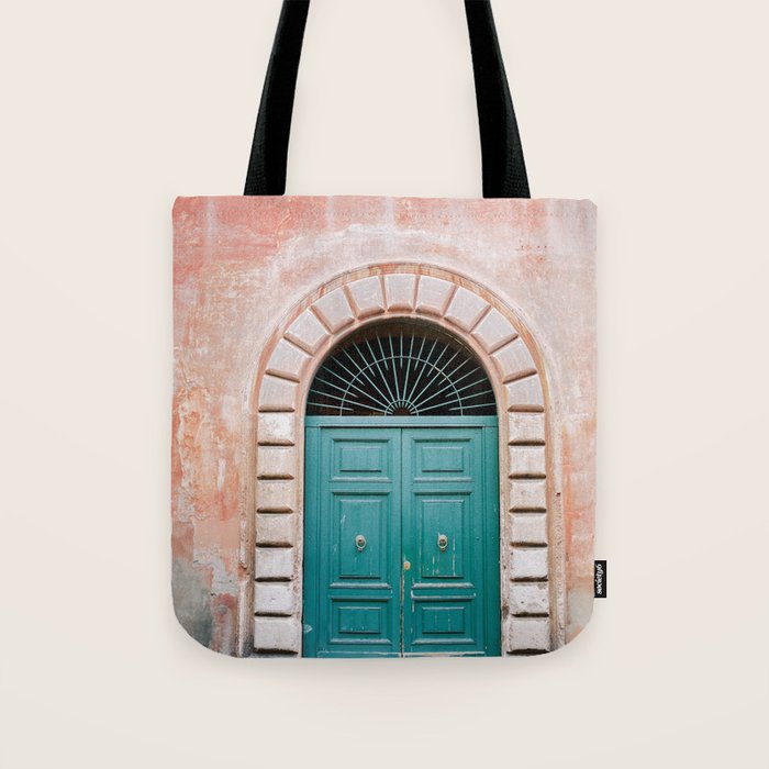 Rome Trastevere Door | Italy Travel Photography Tote Bag Gallery Image 1