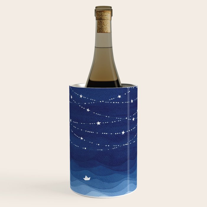 Garland of Stars IV, night sky Wine Chiller Gallery Image 2