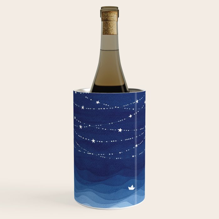 Garland of Stars IV, night sky Wine Chiller Gallery Image 3
