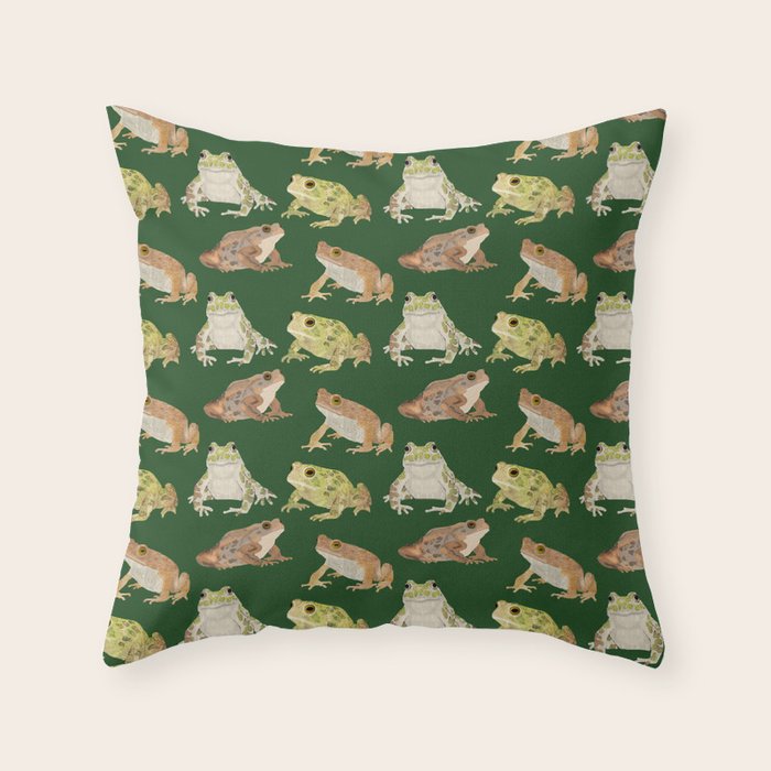 Toads Throw Pillow Gallery Image 1