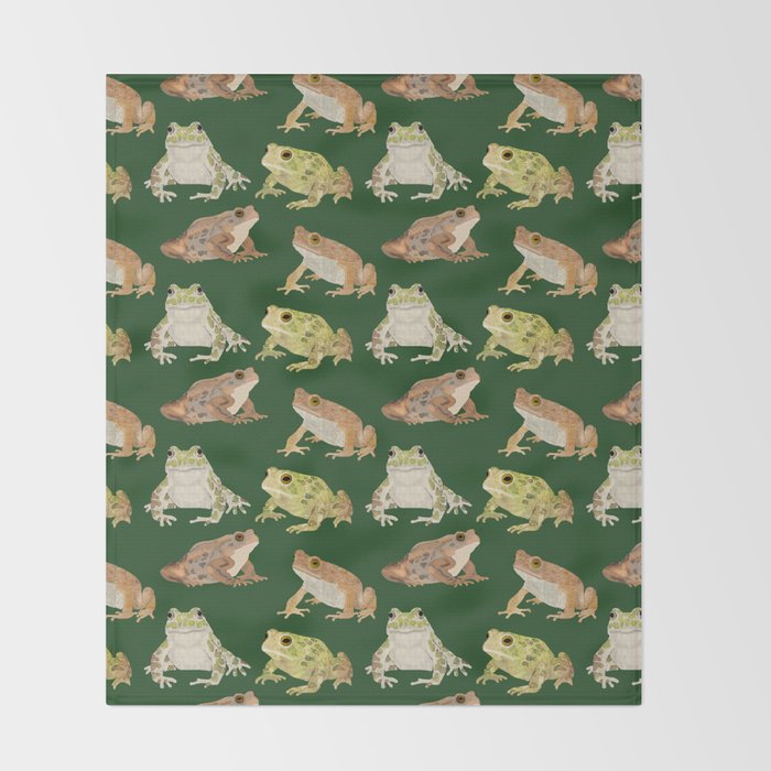 Toads Throw Blanket Gallery Image 2