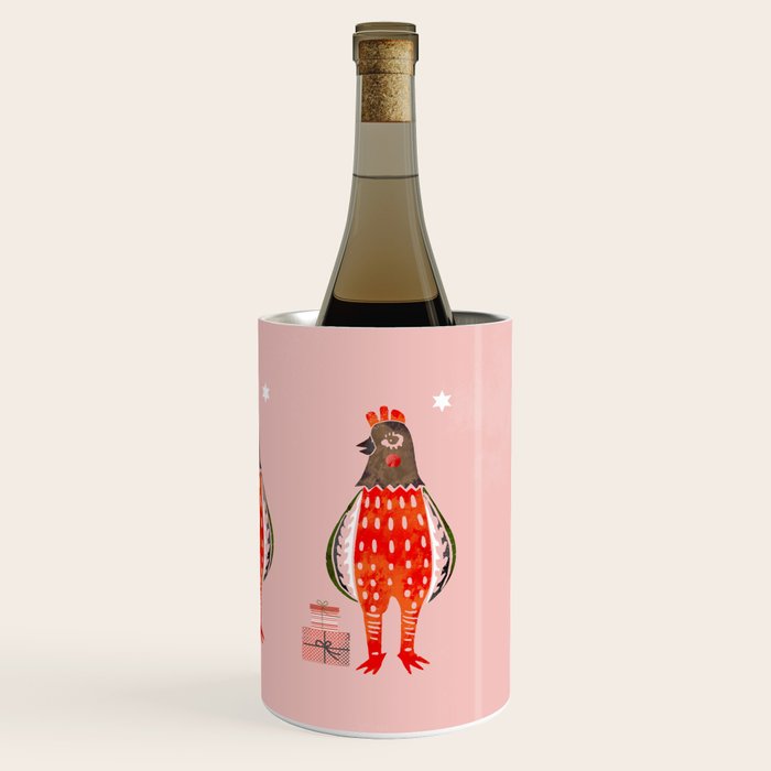 Christmas Chicken - illustration Wine Chiller Gallery Image 3