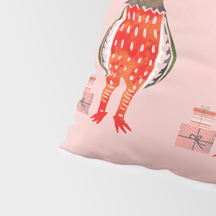 Christmas Chicken - illustration Pillow Sham Gallery Image 4