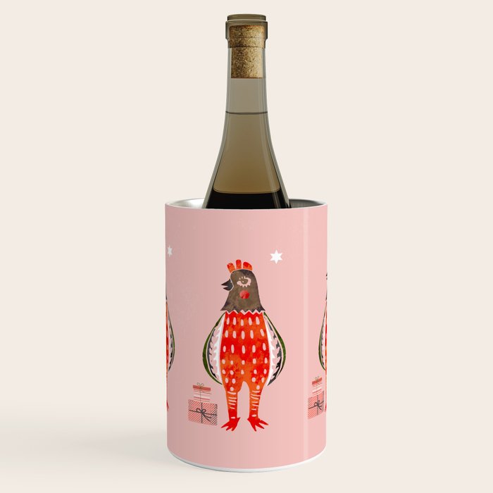 Christmas Chicken - illustration Wine Chiller Gallery Image 1