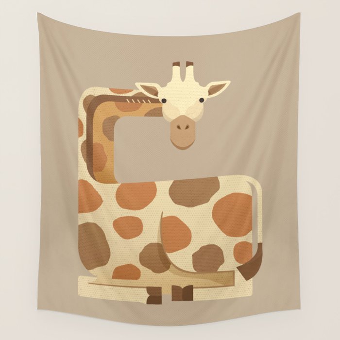 Whimsy Giraffe Wall Tapestry Gallery Image 1