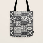UrbanNesian Grey Maluelue Siapo and Tatau Tote Bag Gallery Image 1