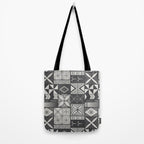 UrbanNesian Grey Maluelue Siapo and Tatau Tote Bag Gallery Image 2