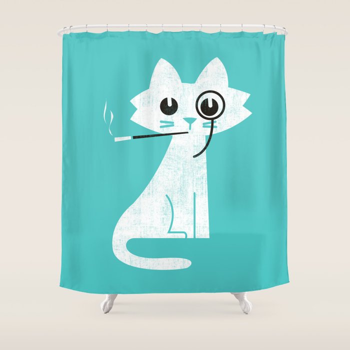Mark - fancy cat Shower Curtain Gallery Image 1