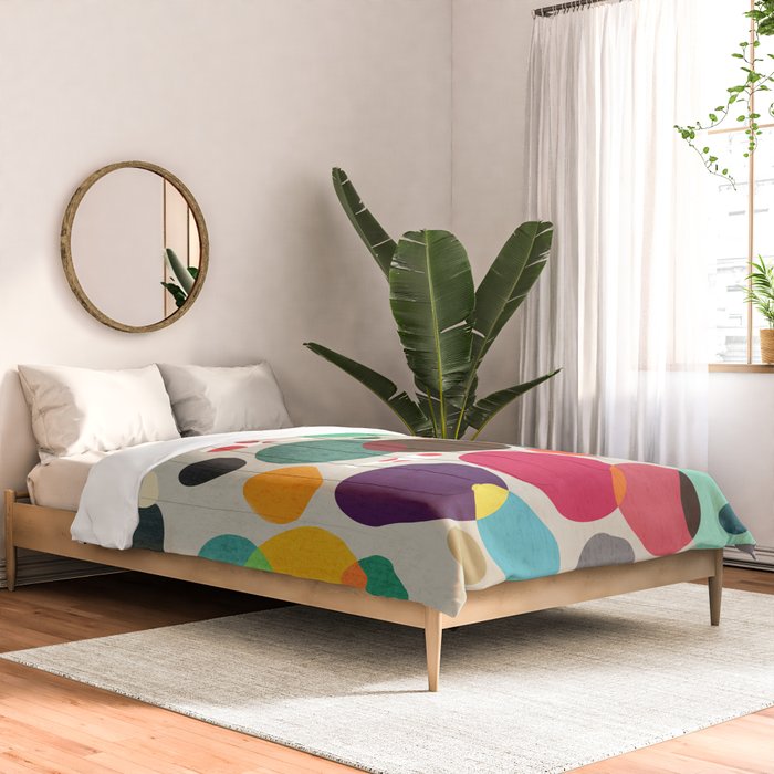 Lotus in koi pond Comforter Gallery Image 2