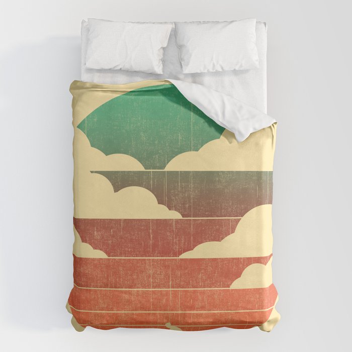 Go West (cycling edition) Duvet Cover Gallery Image 1