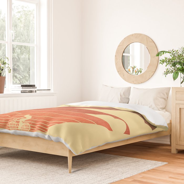 Go West (cycling edition) Duvet Cover Gallery Image 2