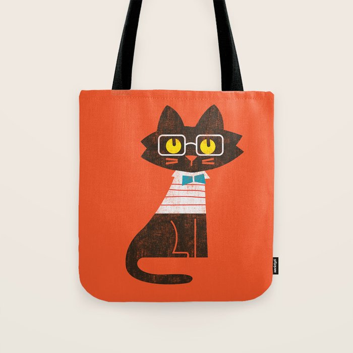 Fitz - Preppy cat Tote Bag Gallery Image 1