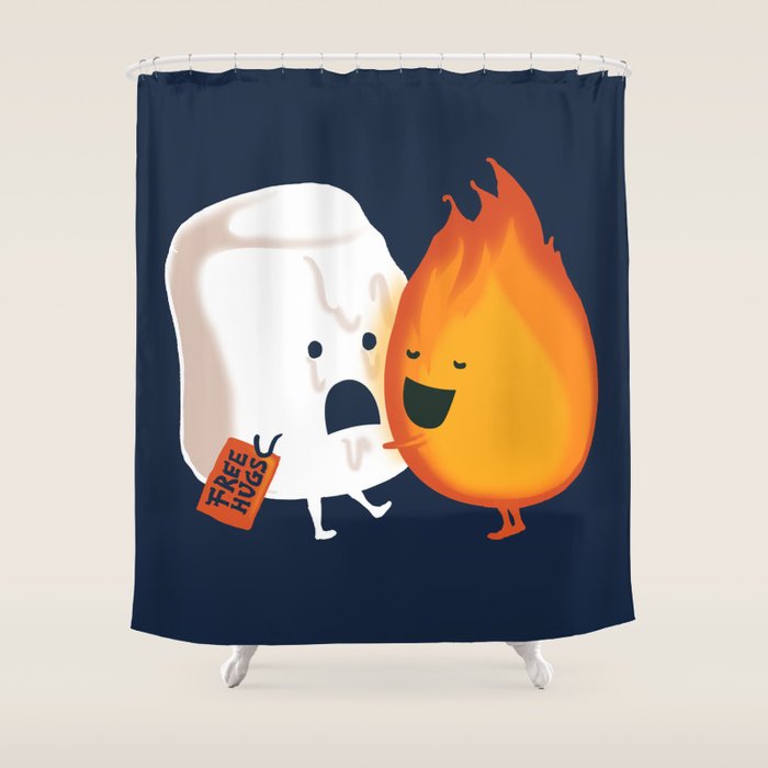 Friendly Fire Shower Curtain Gallery Image 1