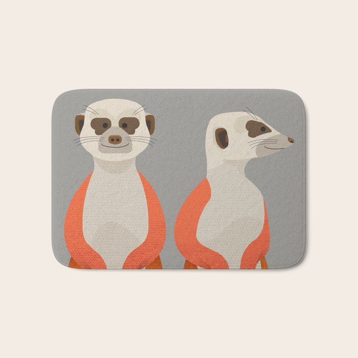 Whimsy Meerkats Bath Mat Gallery Image 1