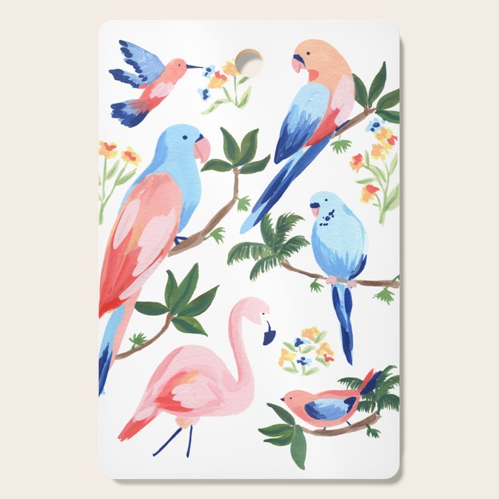 Jungle Birds II Cutting Board Gallery Image 1