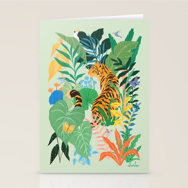 Tiger in Jungle  Stationery Card Gallery Image 2