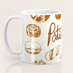Vintage French Patisserie Bread Bakery Illustration Coffee Mug Gallery Image 3