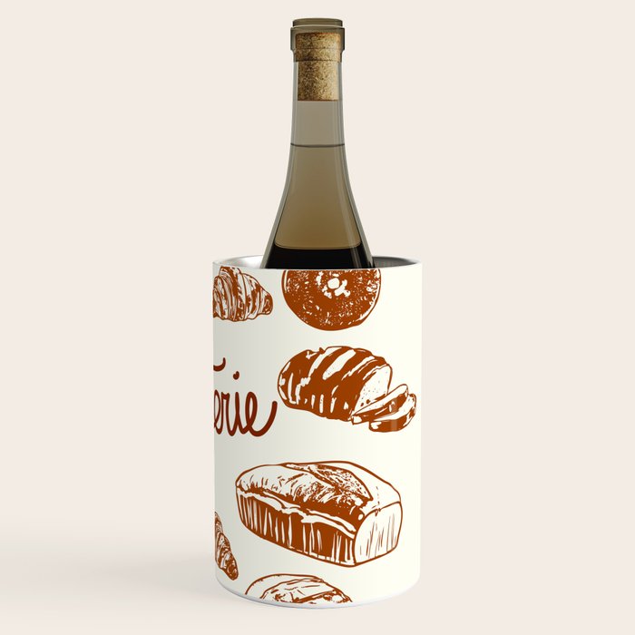 Vintage French Patisserie Bread Bakery Illustration Wine Chiller Gallery Image 3