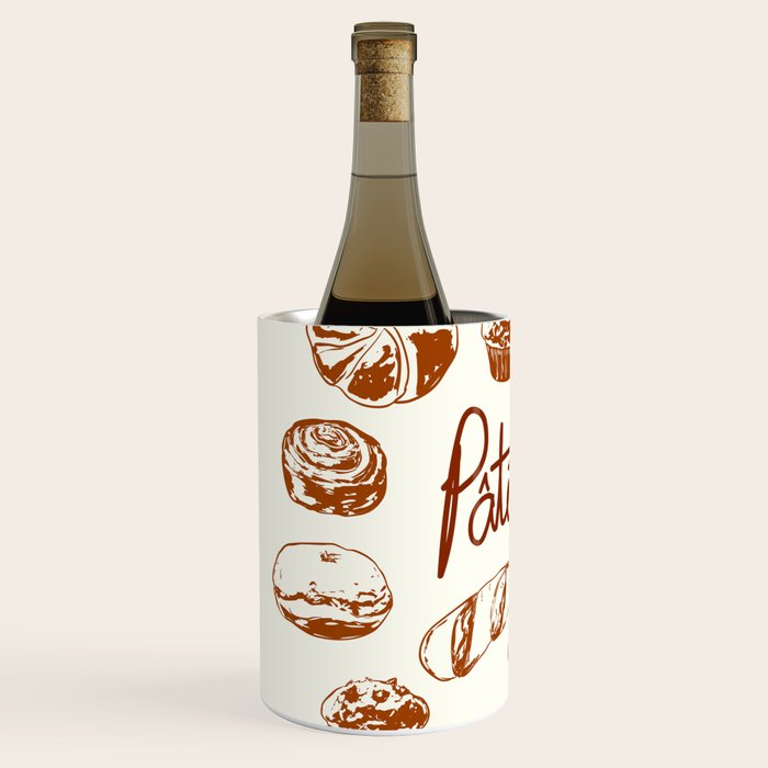 Vintage French Patisserie Bread Bakery Illustration Wine Chiller Gallery Image 2