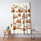 Vintage French Patisserie Bread Bakery Illustration Window Curtain Gallery Image 5