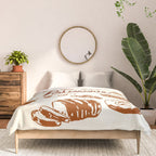 Vintage French Patisserie Bread Bakery Illustration Comforter Gallery Image 3