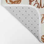 Vintage French Patisserie Bread Bakery Illustration Bath Mat Gallery Image 2